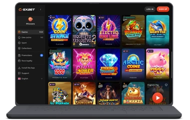 GxBet Casino site